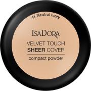 IsaDora Velvet Touch Sheer Cover Compact Powder Neutral Ivory - 10 g