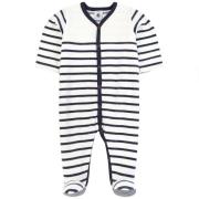 Petit Bateau Stripe Sparkedress Baby Navy/Hvit | Marineblå | 1 months
