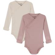 Buddy & Hope 2-Pack Max Wrap Body Off White/Pink Mauve | Rosa | 74/80 ...