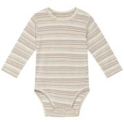 Hust&Claire Buller Stripete Baby Body Wheat Melange | Beige | 68 cm