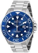 Invicta Herreklokke 28766 Pro Diver Blå/Stål Ø50 mm