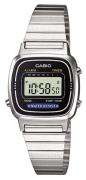 Casio Dameklokke LA670WEA-1EF Collection LCD/Stål 30.3x24.6 mm