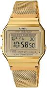 Casio Herreklokke A700WEMG-9AEF Collection LCD/Gulltonet stål