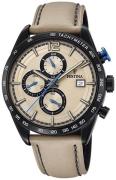 Festina Herreklokke F20344-1 Sport Beige/Lær Ø44 mm