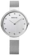 Bering Dameklokke 12034-000 Classic Hvit/Stål Ø34 mm