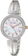 Bulova Dameklokke 98X121 Hvit/Stål Ø29.8 mm