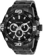 Invicta Herreklokke 33852 Pro Diver Sort/Stål Ø52 mm