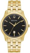 Bulova Herreklokke 97B194 Classic Sort/Gulltonet stål Ø41 mm