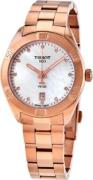 Tissot Dameklokke T101.910.33.116.00 Pr 100 Hvit/Rose-gulltonet stål