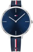 Tommy Hilfiger Dameklokke 1782154 Blå/Gummi Ø38 mm