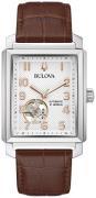 Bulova Herreklokke 96A268 Sutton Sølvfarget/Lær