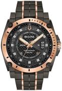 Bulova Herreklokke 98D149 Precisionist Sort/Rose-gulltonet stål