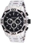 Invicta Herreklokke 33844 Sort/Stål Ø52 mm