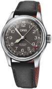 Oris Herreklokke 01 754 7741 4064-07 5 20 65 Aviation Sort/Lær Ø40