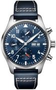 IWC Herreklokke IW378003 Pilots Blå/Lær Ø43 mm