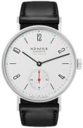 Nomos Glashütte Dameklokke N-175 Tangente Sølvfarget/Lær Ø35 mm