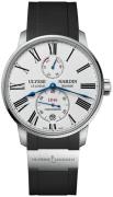 Ulysse Nardin Herreklokke 1183-310-3-40 Marine Torpilleur Hvit/Gummi