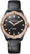 Ulysse Nardin Dameklokke 8165-182B-BLACK Diver Sort/Lær Ø39 mm