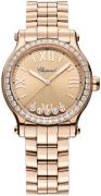 Chopard Dameklokke 275378-5009 Happy Sport Rosegullfarget/18 karat