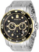 Invicta Herreklokke 33999 Pro Diver Sort/Stål Ø48 mm