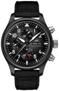 IWC Herreklokke IW389101 Pilots Sort/Lær Ø45 mm