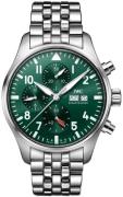 IWC Herreklokke IW378006 Pilots Grønn/Stål Ø43 mm