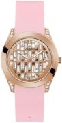 Guess Dameklokke GW0109L2 Rosegullfarget/Gummi Ø39 mm