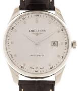 Longines Herreklokke L2.893.4.77.3 Master Sølvfarget/Lær Ø42 mm