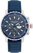 Nautica Herreklokke NAPICS006 Sort/Tekstil Ø48 mm