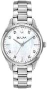 Bulova Dameklokke 96P199 Hvit/Stål Ø32 mm