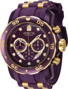 Invicta Herreklokke 40933 Pro Diver Lilla/Stål Ø48 mm