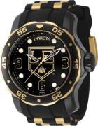 Invicta Herreklokke 42309 NHL Sort/Stål Ø48 mm