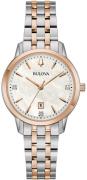 Bulova Dameklokke 98P213 Sutton Hvit/Stål Ø31 mm