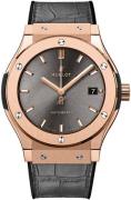 Hublot Dameklokke 581.OX.7081.LR Classic Fusion Grå/Gummi Ø33 mm