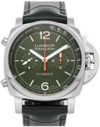 Panerai Herreklokke PAM01296 Luminor Grønn/Lær Ø44 mm