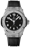 Hublot Dameklokke 465.SX.1170.RX.1604 Big Bang 38mm Sort/Gummi Ø38 mm