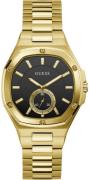 Guess Dameklokke GW0310L2 Sort/Gulltonet stål Ø40 mm