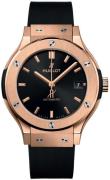 Hublot Dameklokke 581.OX.1480.RX Classic Fusion Sort/Gummi Ø33 mm