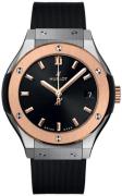 Hublot Dameklokke 581.NO.1480.RX Classic Fusion Sort/Gummi Ø33 mm