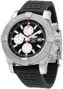 Breitling Herreklokke A13371111B1S1 Super Avenger Ii Sort/Gummi Ø48