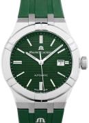 Maurice Lacroix Herreklokke AI6008-SS000-630-5 Aikon Grønn/Gummi