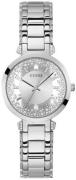 Guess Dameklokke GW0470L1 Crystal Sølvfarget/Stål Ø33 mm