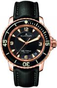 Blancpain Herreklokke 5015-3630-52A Sport Fifty Fathoms Sort/Tekstil