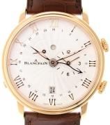 Blancpain Herreklokke 6640-3642-55B Villeret Sølvfarget/Lær Ø40.3