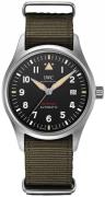 IWC Herreklokke IW326805 Pilots Sort/Tekstil Ø39 mm