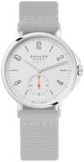 Nomos Glashütte N-560 Ahoi Hvit/Tekstil Ø36.3 mm