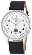 Master Time Herreklokke MTGS-10657-70L Funk Slim II Hvit/Lær Ø42 mm