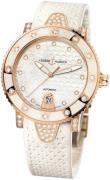 Ulysse Nardin Dameklokke 8106-101EC-3C-10 Ladies Diver Hvit/Gummi