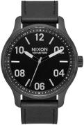 Nixon Herreklokke A12432998-00 Sort/Lær Ø42 mm