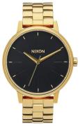 Nixon Dameklokke A0992042-00 The Kensington Sort/Gulltonet stål Ø37